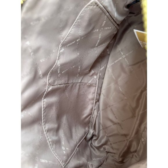 Michael Kors MK Jet Set Medium Logo Dome Satchel Handbag | Purse | Bag - Brown - Picture 8 of 12